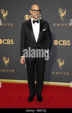 Los Angeles, Califionia, Stati Uniti. 17th settembre 2017. Stanley Tucci Al 69th Emmy Awards Al Microsoft Theatre In California Il 17 Settembre 2017. Credito: Faye S/Media Punch/Alamy Live News Foto Stock