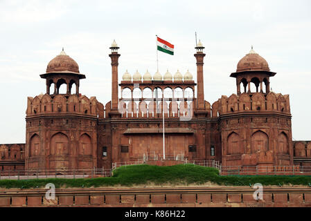 Lal Qila (red fort) a Delhi. Foto Stock