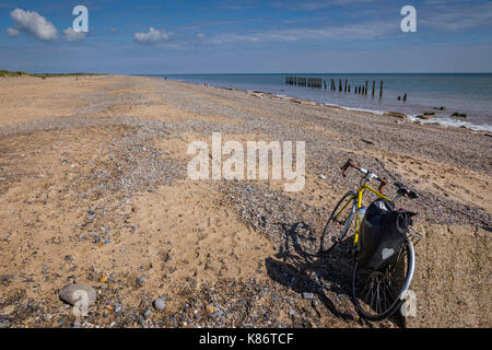 Ciclo tour a disprezzare la testa, East Yorkshire, Regno Unito. Foto Stock
