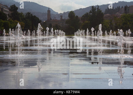 Miroir d'eau, Nice, Francia Foto Stock