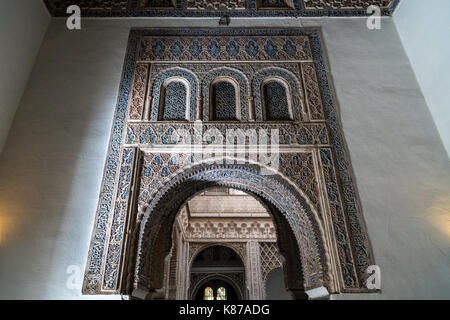 Sala dei passi perduti in Alcázar di Siviglia. Siviglia, Andalucía, Spagna Foto Stock