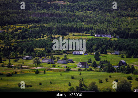 La collina di rotolamento di Antigonish County in Nova Scotia, uno del Canada province atlantiche. Foto Stock