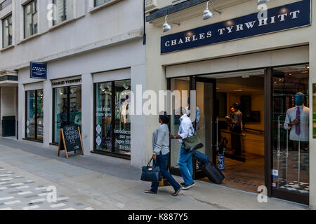 Charles tyrwhitt uomini negozio di abbigliamento in Jermyn Street, St James's, London, Regno Unito Foto Stock