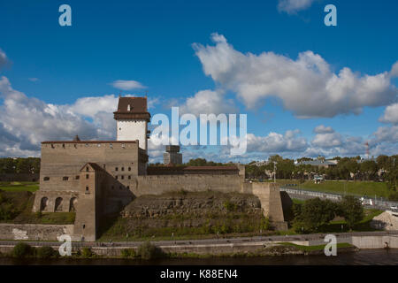 Fortezza nella città di Narva, Estonia Foto Stock