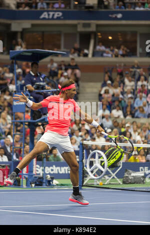 Rafael Nadal (esp) competono al 2017 US Open Tennis championships Foto Stock