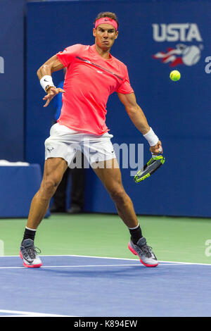 Rafael Nadal (esp) competono al 2017 US Open Tennis championships Foto Stock