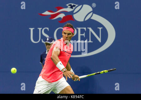 Rafael Nadal (esp) competono al 2017 US Open Tennis championships Foto Stock
