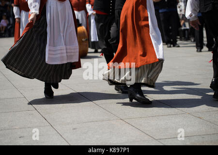 Compagnia di ballerini folcloristici gallesi Foto Stock