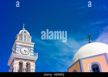 Cattedrale di San Giovanni Battista a Santorini. Foto Stock