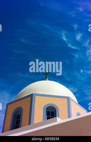 Cattedrale di San Giovanni Battista a Santorini. Foto Stock
