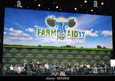 Burgettstown, PA, Stati Uniti d'America. Xvi Sep, 2017. conferenza stampa presso l'azienda aiuto 2017 in burgetstown, pa. Il 16 settembre 2017.foto © Jeff Moore credito: Jeff Moore/zuma filo/alamy live news Foto Stock