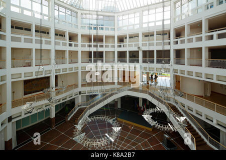 Buergerhalle, atrium Neues Rathaus am friedensplatz a Dortmund, ruhrgebiet, NORDRHEIN-WESTFALEN Foto Stock