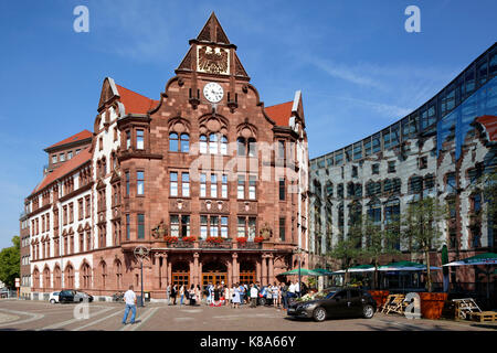 Altes stadthaus und berswordt-Halle am friedensplatz a Dortmund, ruhrgebiet, NORDRHEIN-WESTFALEN Foto Stock