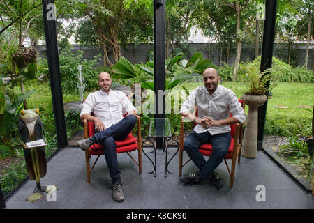 Chef gourmet gemelli Thomas e Matthias Suhring, Bangkok, Thailandia Foto Stock