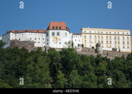 Germania, Bassa Baviera, Passau, veste oberhaus fortress Foto Stock