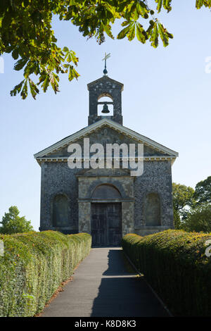 Santa Maria la Vergine chiesa in Glynde, East Sussex. Foto Stock