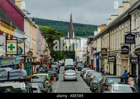 Irlanda, Henry Street a Kenmare, Irland Foto Stock