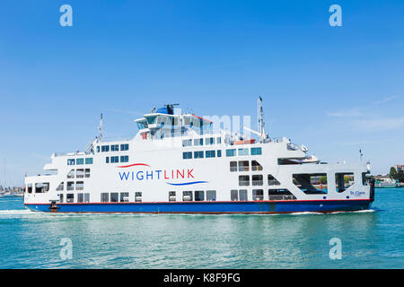 Inghilterra, Hampshire, Portsmouth, traghetto Wightlink St.Clare Foto Stock