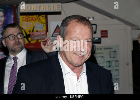 Parigi, Francia. 18 Settembre 2017. Rolland Courbis frequenta il teatro Mathurins il 18 settembre 2017 a Parigi, Francia, i "Trophées du Bien-Etre". Credit: Bernard Menigault/Alamy Live News Foto Stock