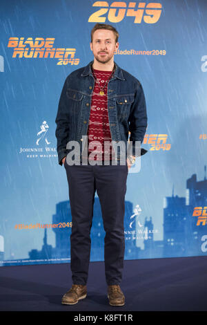 Madrid, spanien. Xix Sep, 2017. Ryan gosling al photocall per "Blade Runner 2049' all'hotel villamagna. madrid, 19.09.2017 | verwendung weltweit credito: dpa/alamy live news Foto Stock