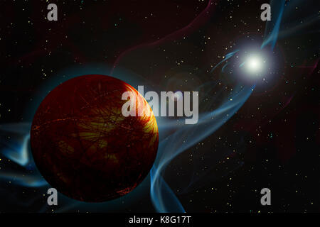 Gamma Ray Burst doomsday evento Foto Stock