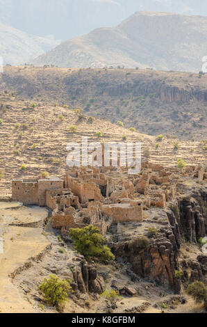 Le antiche rovine della Kasbah marocchina nelle montagne del anti atlas, Marocco, Africa del nord. Foto Stock