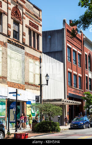 Wilmington North Carolina, North Front Street, quartiere storico, centro, edifici, affari, negozi, NC170518015 Foto Stock