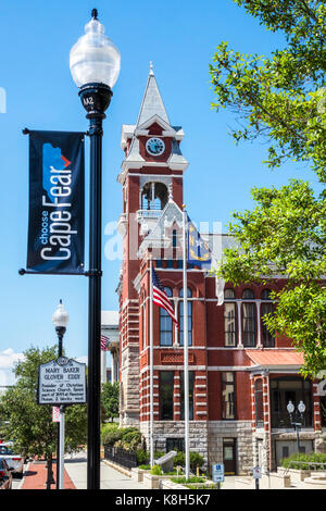 Wilmington North Carolina, North 3rd Street, quartiere storico, New Hanover County Courthouse, esterno, Alfred Eichberg, rinascimento, architettura, N Foto Stock