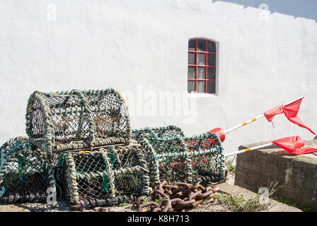 Cesti di aragosta in Danimarca Foto Stock