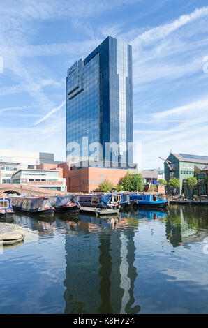 Regency Wharf in Gas Street Basin, Birmingham Foto Stock