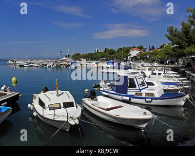 Crikvenica-selce riviera,barche e yacht harbour per l'estate,costa adriatica,croazia,l'Europa,27 Foto Stock