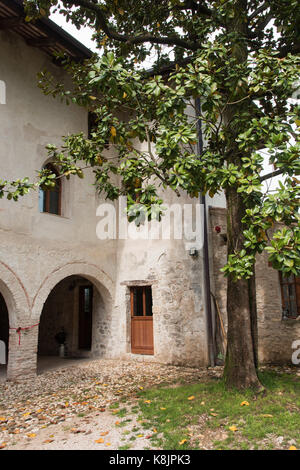 Vecchio hospitale di san Giovanni, majano. udine Foto Stock