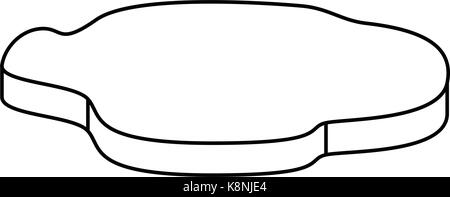 Glaçon icona silhouette, simbolo, design. Inverno illustrazione vettoriale isolati su sfondo bianco. Illustrazione Vettoriale