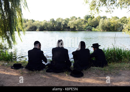 Uman, Ucraina. Xx Settembre 2017. Pellegrinaggio ebraico al santo luogo della tomba di Rabi Nachman di Breslov Foto Stock