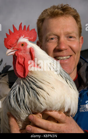 Cotswolds Farm Park, con proprietario Adam Henson, chi è un imprenditore, autore e presentatore televisivo. Foto Stock