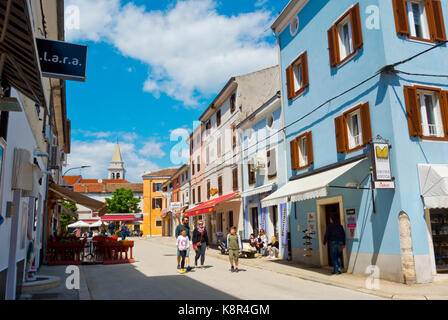 Boze Milanovica street, città vecchia di Porec, Istria, Croazia Foto Stock