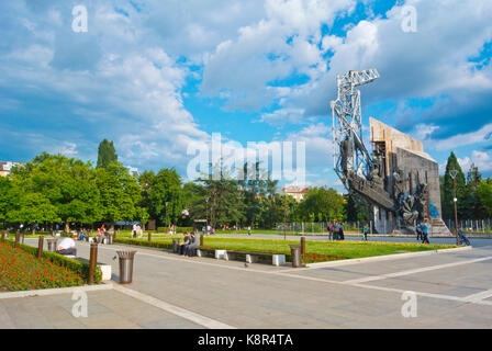 "1300 anni di Bulgaria' monumento, demolita nel settembre 2017, NDK Park, Sofia, Bulgaria Foto Stock