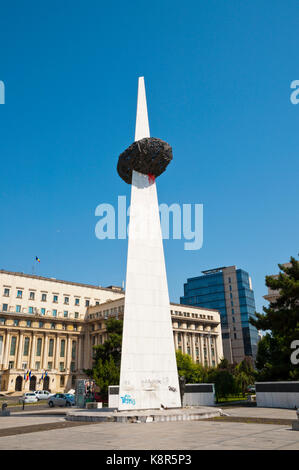 Memorialul Renasterii, la rinascita Memorial eterna gloria alla rivoluzione romena e i suoi eroi da dicembre 1989, aka la patata, dal 2005, Pia Foto Stock