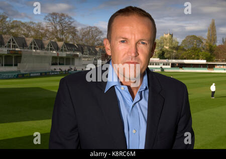 Inghilterra cricket coach ed ex cricketer dello Zimbabwe, Andrew "andy' Fiore a worcestershire ccc in worcester. Foto Stock