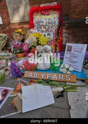 Marc bolan commemorazione golders green Foto Stock