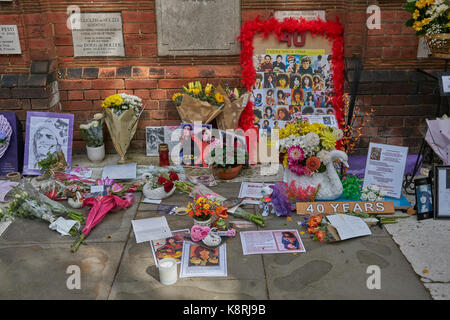 Marc bolan commemorazione golders green Foto Stock