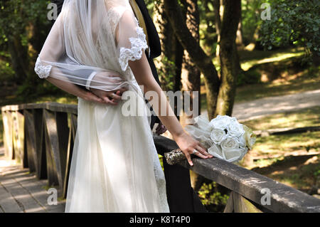 dettagli del matrimonio Foto Stock