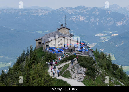 Berchtesgaden, Germania - 20 giugno 2017: hitler kehlsteinhaus (aka nido dell'Aquila) chalet retreat nel sud-est della Germania Foto Stock