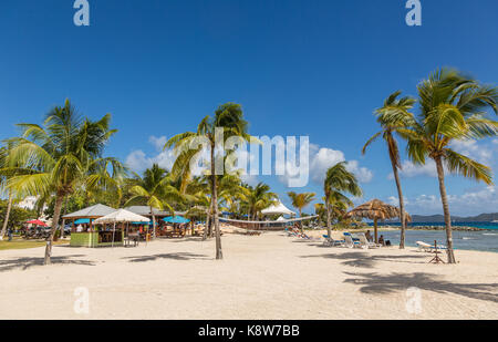 La spiaggia di nanny cay, Isole Vergini britanniche Foto Stock