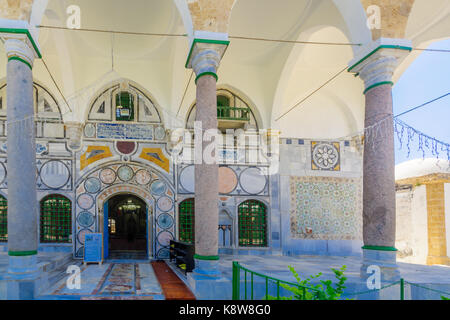 Veduta della facciata di el-jazzar mosque (la Moschea Bianca) in acri (akko), Israele Foto Stock