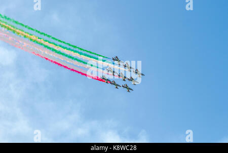 Frecce Tricolori, Italian air team display Foto Stock