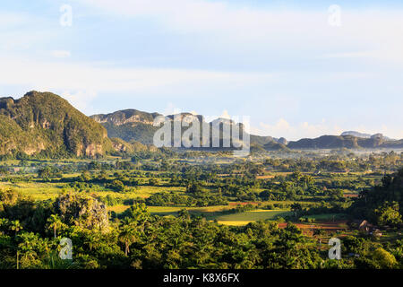 La Valle di Vinales a cuba nella provincia di Pinar del Rio Foto Stock