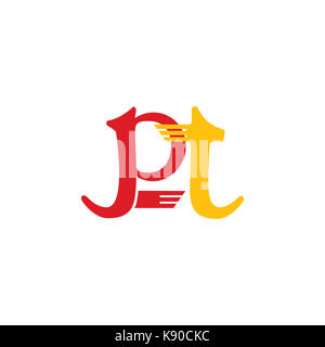 Curve logo lettering vettore Foto Stock
