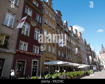 Il Long Lane (Ulica Długa) Gdansk, provincia di Pomerania, Polonia. Foto Stock