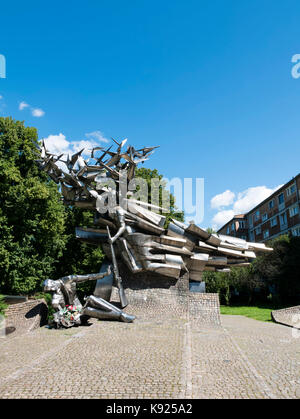 Monumento ai difensori della Posta Polacca, Gdansk, provincia di Pomerania, Polonia. Foto Stock